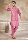 Outluk Wedding Vol 49 Pure Viscose Mens Modi Jacket Kurta Pajama
